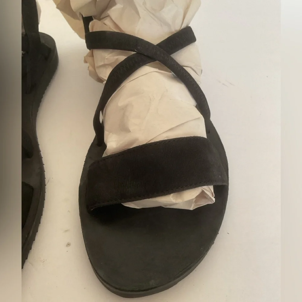 Eileen Fisher Black leather Sandals size 8.5 - Picture 9 of 10